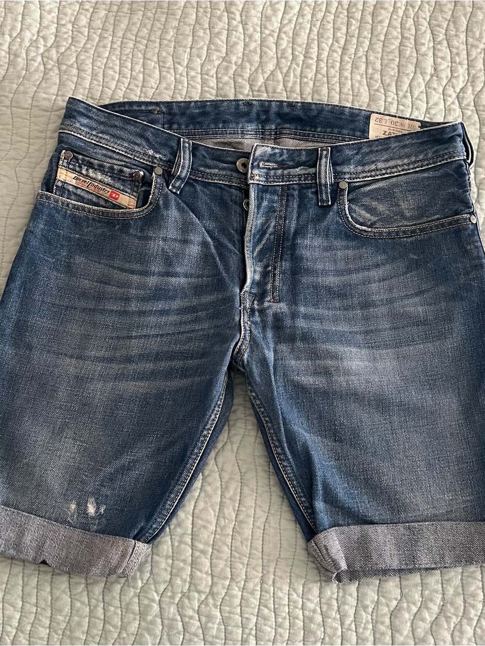 Diesel - Zatiny Men Blue Denim Shorts -  30 waist